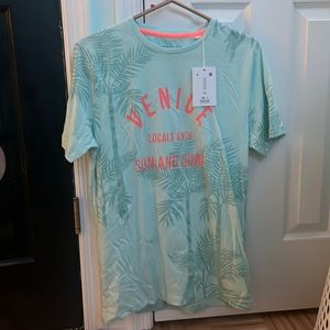 Teal tee good fabric